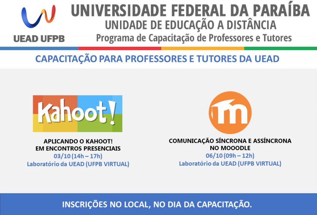 Capacitações UFPB Virtual - OUTUBRO